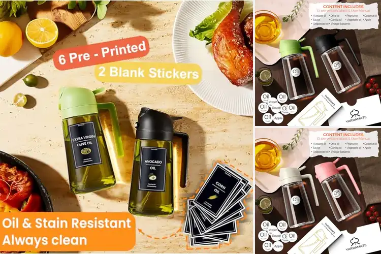Detailed view of Best 2 in 1 Oil Dispensers: Effortless Cooking Made Easy