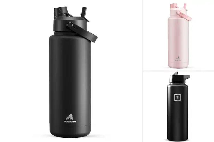 Detailed view of Best 40 Oz Insulated Bottle: 24Hr Cold & Leak-Proof Design