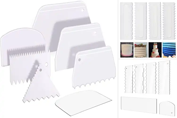 Detailed view of Best Cake Scrapers Sets