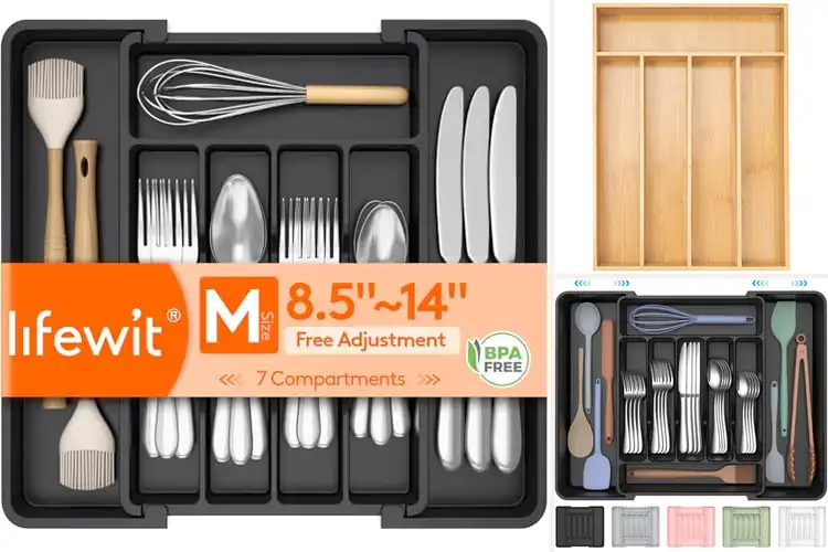 Detailed view of Best Cutlery Organizers: Top 10 Picks for a Tidy Kitchen