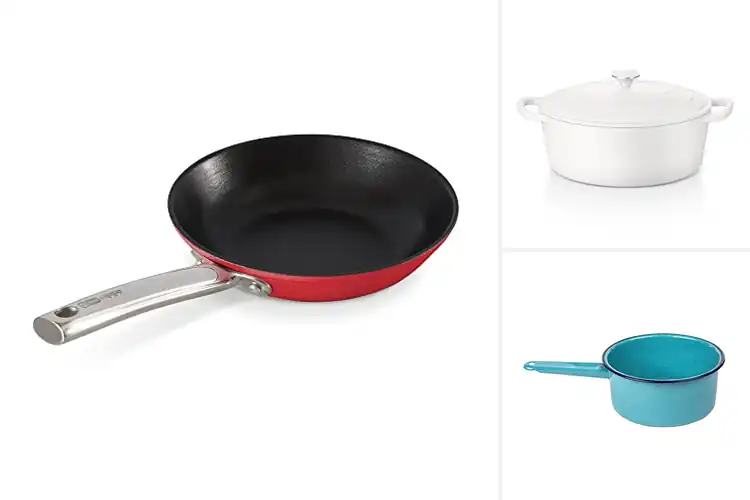 Detailed view of Best Easy Clean Enamel Cookware