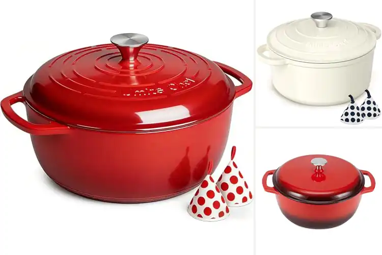 Detailed view of Best Enameled Cast Iron Pots For Stews