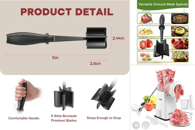 Detailed view of Best Hamburger Grinders: Perfectly Crumbled Beef Made Easy