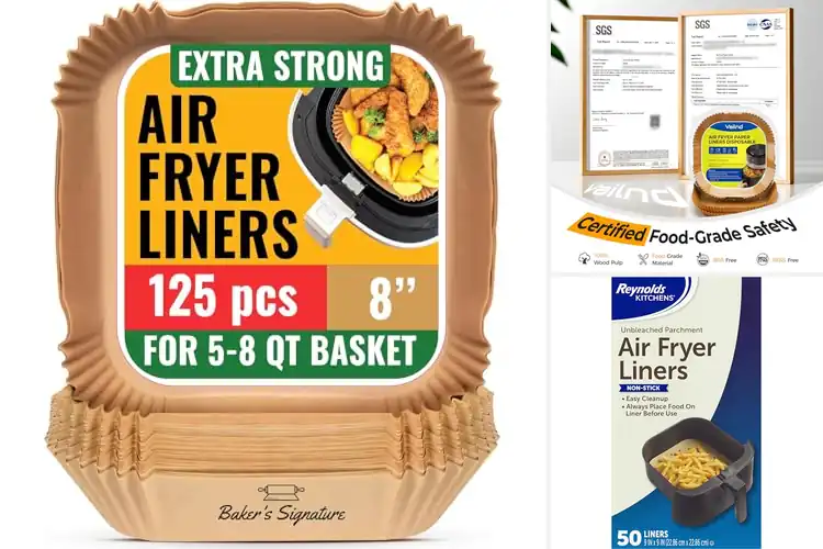 Detailed view of Best Non-Stick Air Fryer Liners