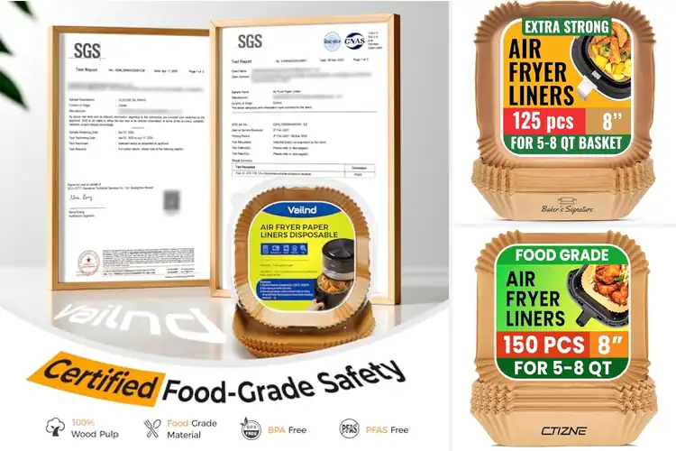 Detailed view of Best PFAs-Free Air Fryer Liners for Safe, Easy Cooking
