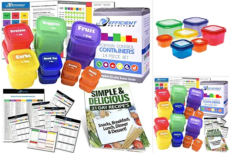 Detailed view of Best Portion Control Containers