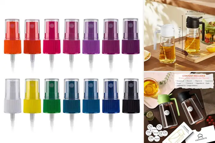 Detailed view of Best Precision Spray Nozzle Oil Bottles