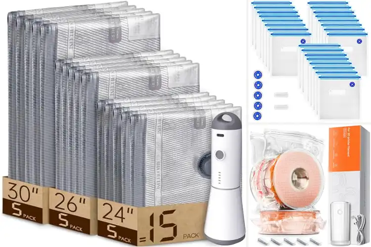 Detailed view of Best Reusable Vacuum Bags