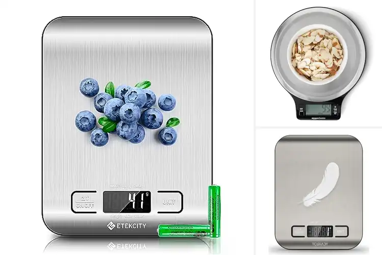 Detailed view of Best Tare Function Kitchen Scales