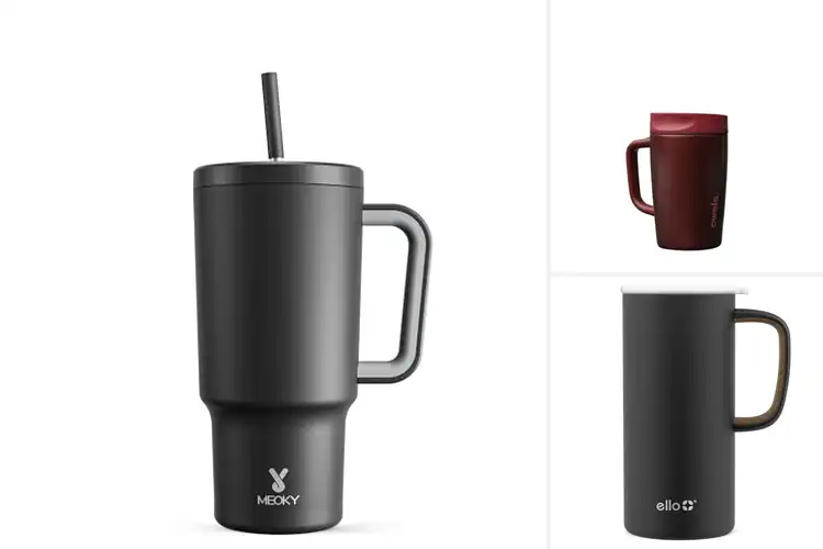 Detailed view of Best Travel Friendly Tumbler With Handle